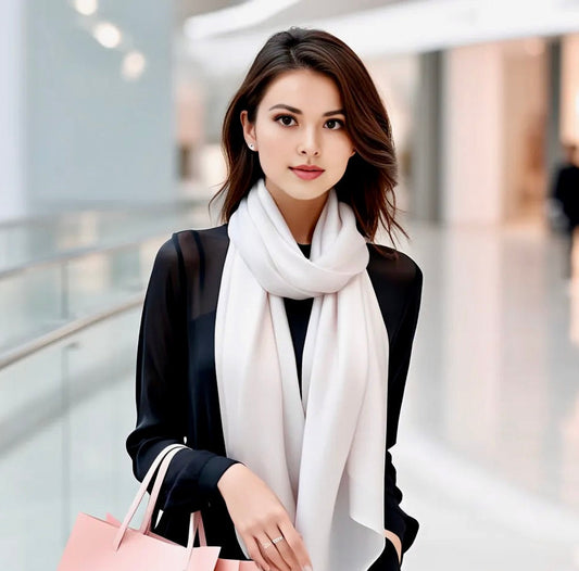 Frühling 2025: Eleganz in ihrer feinsten Form – der 100% Seidenschal für Damen