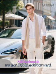 100% Kaschmirschal Sommer extra dünn 175x70 Herren S3