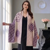 Kaschmirschal dünn 185x65 Damen klassisch rosa B38