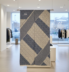 Kaschmirschal 185x65 Damen klassisch Blau B7