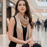 Kaschmirschal 185x65 Damen klassisch Beige B7