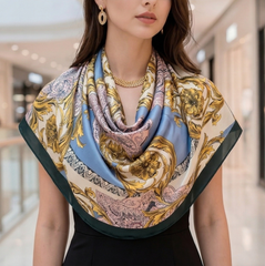 180x90 Halstuch Seide bunt klassisch Asian Stil G32