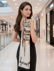 180x90 Halstuch Seide weiß Designer klassisch Asian Stil G35