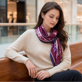 70x70 Seidentuch lila Asian Stil klassisch Stil H1