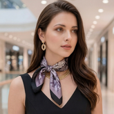 70x70 Seidentuch lila Asian Stil klassisch Stil H7