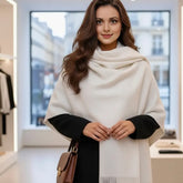 100% Kaschmirschal Damen 200x75 dünn extra geschmeidig elegant seidig S2