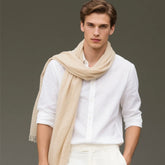 100% Kaschmirschal Sommer extra dünn 175x70 Herren S3