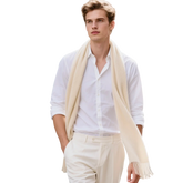 100% Kaschmirschal Sommer extra dünn 185x65 Herren S3