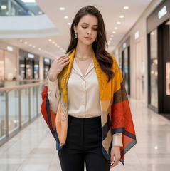 130x130 Seidentuch leicht transparent groß quadratisch bunt L6