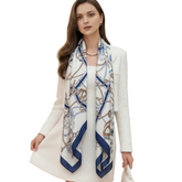 180x90 Seidenschal 180x90 orange beige N169