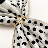 Silk Scarf ring Gold slide holder pin Accessory Jewelry for 180x90 90x90 R7