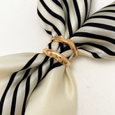 Silk Scarf ring Gold slide holder pin Accessory Jewelry R9