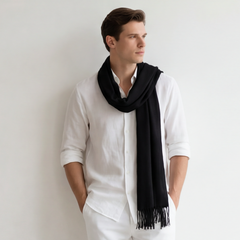 100% Kaschmirschal Sommer extra dünn 175x70 Herren S3