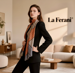 180x90 Seidenschal 180x90 orange beige N104