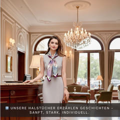 90x90 Seidentuch Lila Beige N59