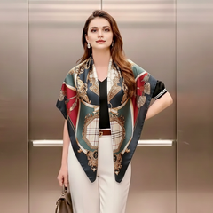 90x90 grün rot klassisch Stil N84