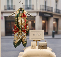 90x90 grün rot klassisch Stil N84