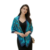 180x90 Seidenschal Van Gogh Blau klassisch Stil