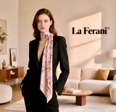 180x90 Van Gogh Rosa Seidenschal N94