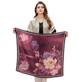 70x70 Seidentuch lila Asian Styl NN3