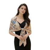 180x90 Seidenschal Van Gogh Beige N94