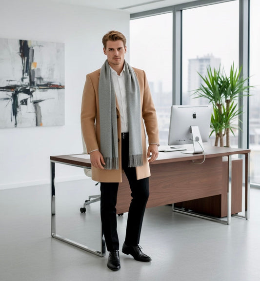 Herrenschal Kaschmir Herbst Winter Stil