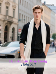 100% Kaschmirschal Sommer extra dünn 185x65 Herren S3