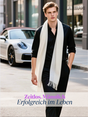 100% Kaschmirschal Sommer extra dünn 185x65 Herren S3