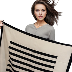 90x90 Silk Scarf White Black Casual Business Style Silk Stole Wrap Foulard NN9