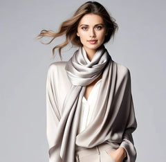 100% Seide Halstuch Damen N192