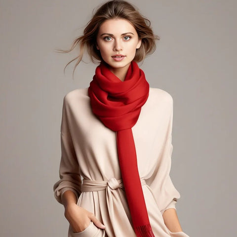 100% Cashmere thin Scarf 185x65 Schwarz Spring Casual Style Wool Shawl Wrap Pashmina S2