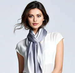 90x90 Silk Scarf White Shawl Business Style Bandana Neck Stole Foulard formal events 8 colours NB1
