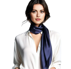 90x90 Silk Scarf Blue Shawl Business Style Bandana Neck Stole Foulard formal events 8 colours NB1