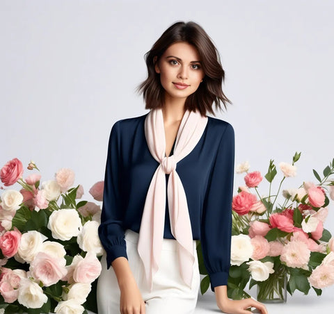 90x90 Silk Scarf Blue Shawl Business Style Bandana Neck Stole Foulard formal events 8 colours NB1