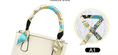 Silk Scarf Purse Hand Bag Accessory 100x5cm tie belt wrist