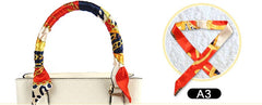 Silk Scarf Purse Hand Bag Accessory 100x5cm tie belt wrist