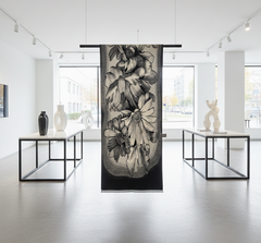 Kaschmirschal 185x65 Damen klassisch Stil schwarz beige  B15