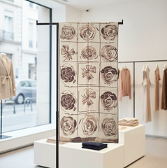 Kaschmirschal 185x65 Damen klassisch Stil beige  B17