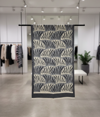 Kaschmirschal 185x65 Damen Designer Stil grau beige B28