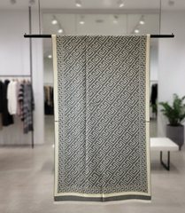 Kaschmirschal 185x65 Damen Grau Classic Style Beige B32