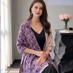 Kaschmirschal dünn 185x65 Damen klassisch rosa B38