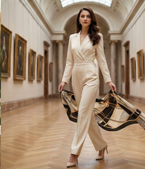 180x90 Seidenschal beige schwarz G6