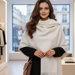 100% Kaschmirschal Damen 200x75 dünn extra geschmeidig elegant seidig S2