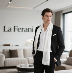 Herren 100% Seidenschal 180x90 N192