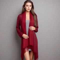 Summer Scarf 100% Cashmere Thin 185x65 Red Business Style Wool Shawl Wrap Pashmina 11 colours S3