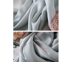 LA FERANI 180x90 Silk Scarf Pink Turquoise Shawl Business Wrap Silk Stole Foulard N191