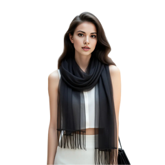 Summer Scarf 100% Cashmere Thin 185x65 Black White Business Style Wool Shawl Wrap Pashmina 11 colours S3