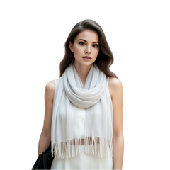 Summer Scarf 100% Cashmere extra thin 185x65 White Business Style Wool Shawl Wrap Pashmina 11 colours S3