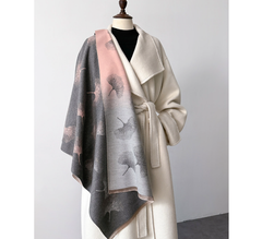 Cashmere Scarf 185x65 Pink Grey Style Wool Business Style Shawl Wrap Pashmina S77