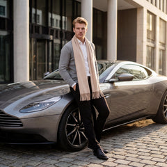 Herrenschal Kaschmirschal 100% dünn extra geschmeidig S2